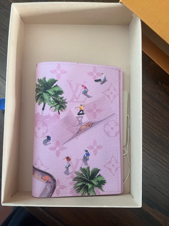 Louis Vuitton Accessories - Louis Vuitton Pink Monogram Skateboard passport cover